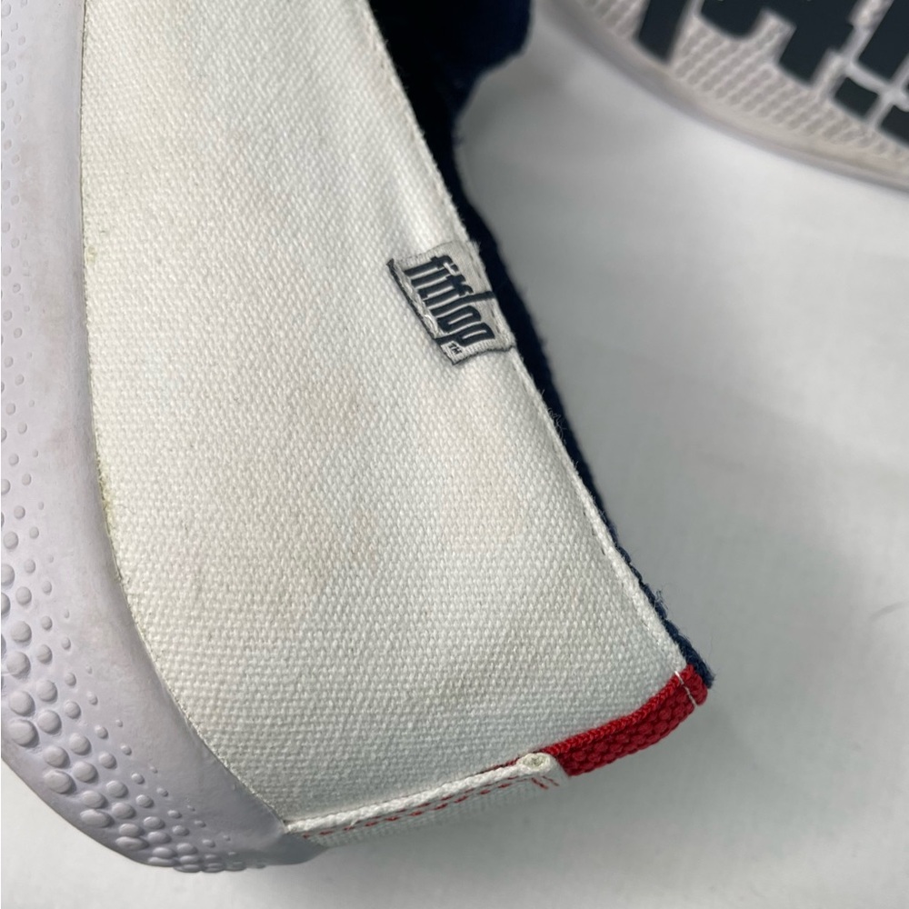 Fitflop Slip-on White Canvas Sneakers women’s size 11 - Picture 8 of 16